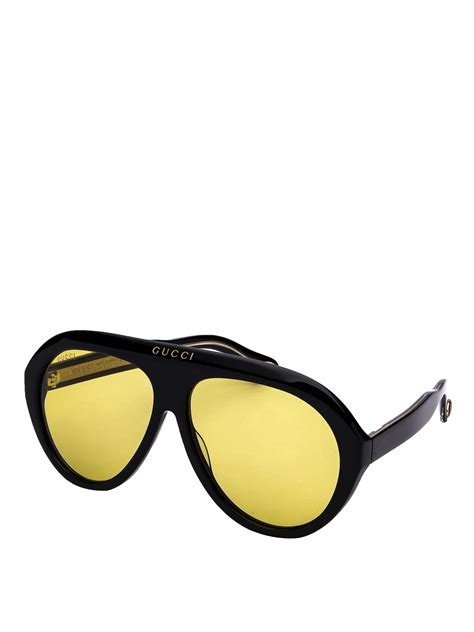 yellow tinted glasses gucci|gucci sunglasses with yellow lenses.